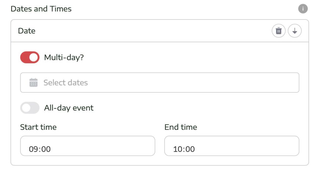 Meets and Rallies Multi day Event